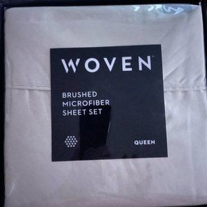 Woven Brushed Microfiber Queen Sheet Set